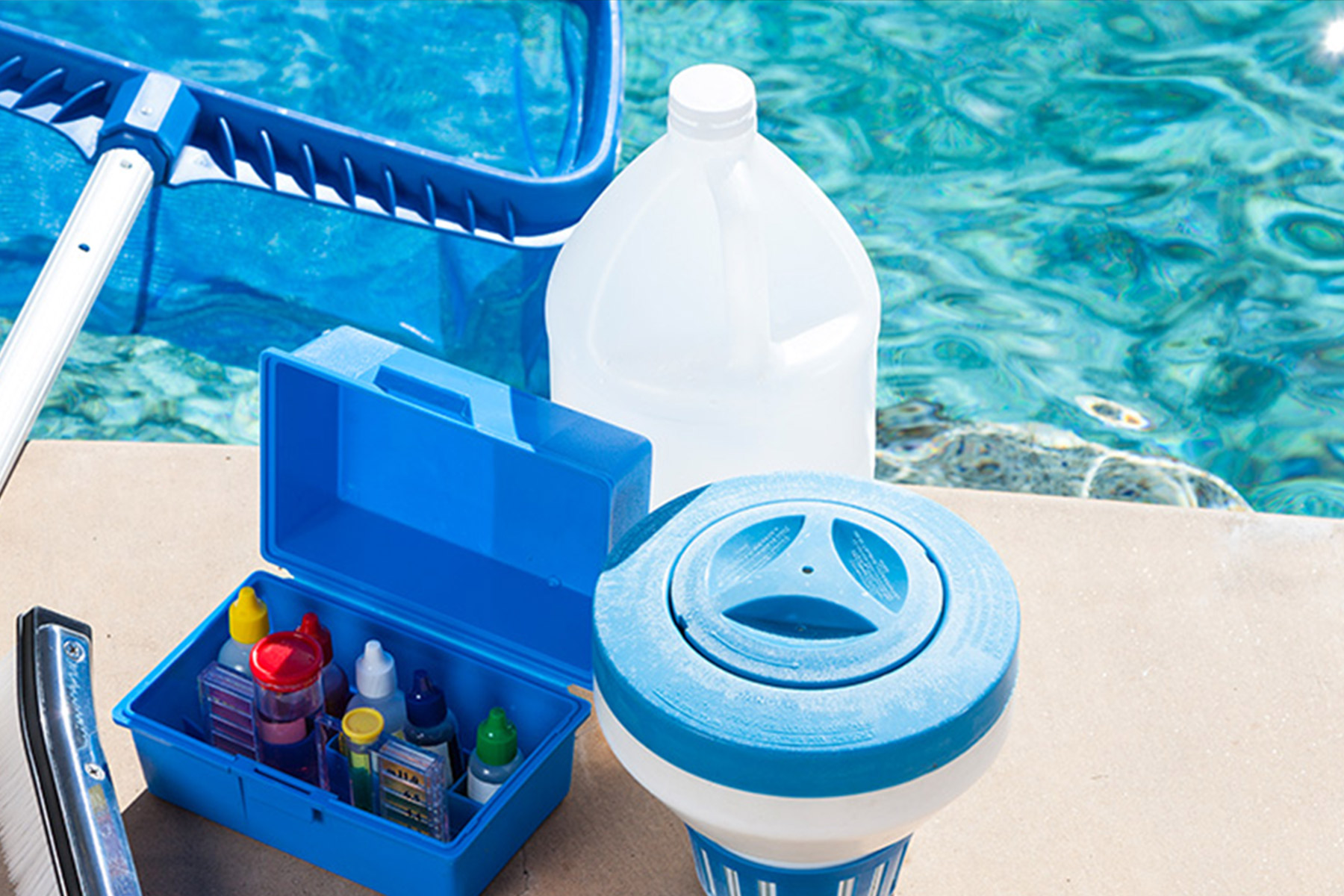Weekly pool and spa cleaning